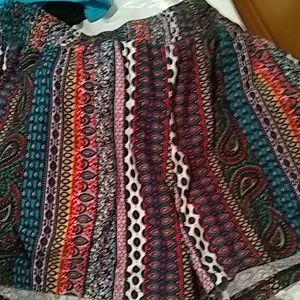 Plus size Bobbie Brooks Boho patterned shorts